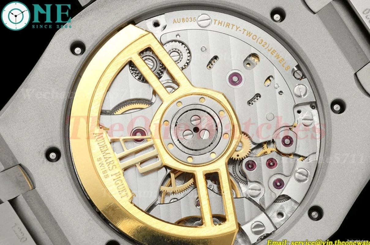 Clone TKF SS A4302 41mm White Dial Oak 15500 SS Royal Super 0227